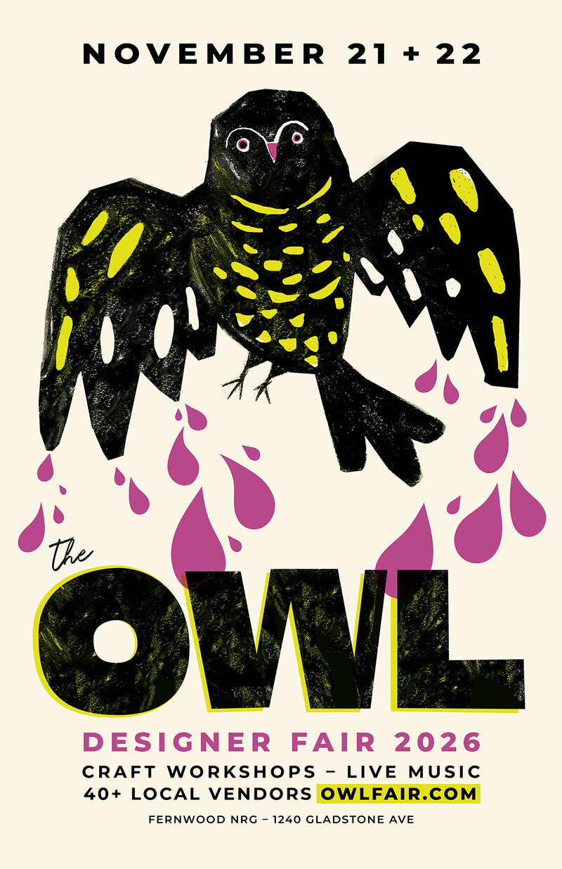 The Owl Designer Fair - Oct 22nd @ Fernwood (NRG) Community Centre