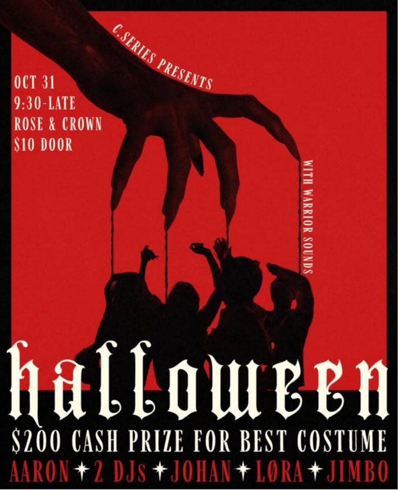 Halloween by The C.Series - Oct 25th @ The Rose and Crown (Banff)