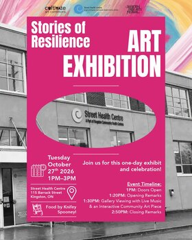 Stories of Resilience: Art Exhibition - Oct 31st @ Street Health Centre (SHC)