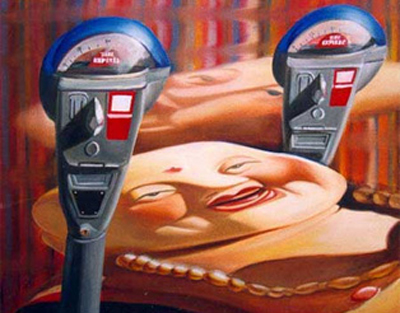 Budda vs parking meter by 
Ben van Netten