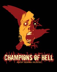 Champions of Hell - Crow Face Black Hoodie
